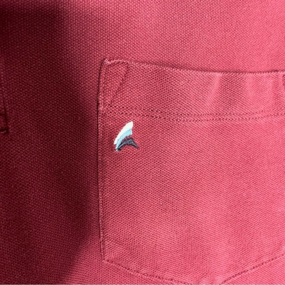 Tailor Vintage Size Large Cotton Stretch Long Sleeve Polo Shirt - Picture 3 of 5